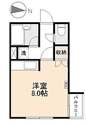 BEL藤塚 ワンルームの間取図画像