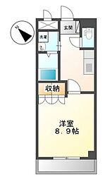 ブエナビスタ 1Kの間取図画像