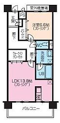 サンライズ太田 1LDKの間取図画像