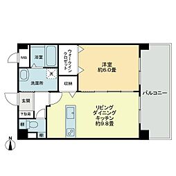 エストレーラ 1LDKの間取図画像