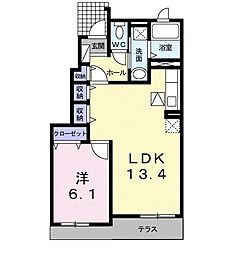 ブライトヒルズMA 1LDKの間取図画像