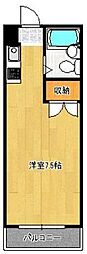 メゾンイトセ2 ワンルームの間取図画像
