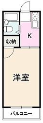 ハイツ太田 1Kの間取図画像