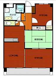 アビタシオンN・Y・K 3LDKの間取図画像