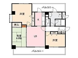 ダイアパレス栗林公園南 3LDKの間取図画像