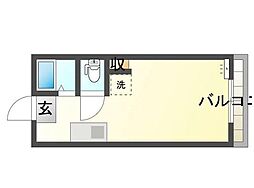 ハイツストリーム ワンルームの間取図画像