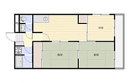東讃ハイツ 3DKの間取図画像