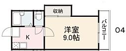 コート林 1Kの間取図画像