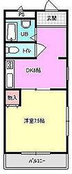 イッツ 1DKの間取図画像