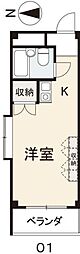 クリキマンション ワンルームの間取図画像