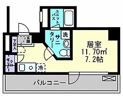 アルファレガロ古新町 ワンルームの間取図画像