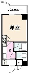 メゾン・ド・栗林公園 ワンルームの間取図画像