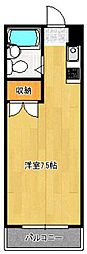 メゾンイトセ2 ワンルームの間取図画像