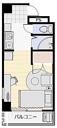アルファエステート昭和町 1Kの間取図画像