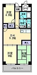 アーバン茜 3DKの間取図画像