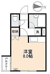 BEL藤塚 ワンルームの間取図画像