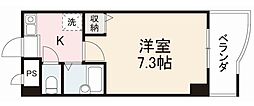 織野ビル 1Kの間取図画像