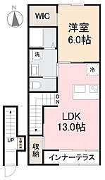 Polaris3 1LDKの間取図画像