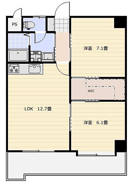 グランプレミア塩上 602｜香川県高松市塩上町(賃貸マンション2LDK・2階・56.75㎡)の写真 その2