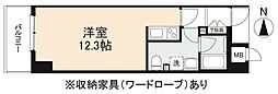 PASAR古新町 ワンルームの間取図画像