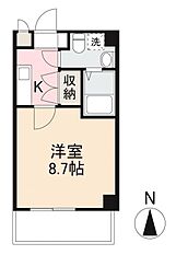 プレシャスタイム中野町 1Kの間取図画像