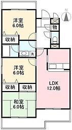 マイレーミアサミ2 3LDKの間取図画像