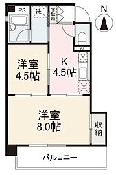 プレステ'98 2Kの間取図画像