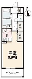 forte高松 ワンルームの間取図画像