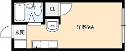 ハイツユアーズ ワンルームの間取図画像