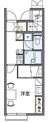 レオパレスアイアイ 1Kの間取図画像