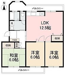 グレイス茜町 3LDKの間取図画像