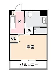 LASPERANZA 1Kの間取図画像