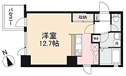 パサル藤塚 ワンルームの間取図画像