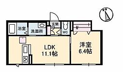 リムステイベレオ伏石 1LDKの間取図画像