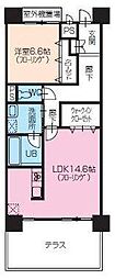 サンライズ太田 1LDKの間取図画像