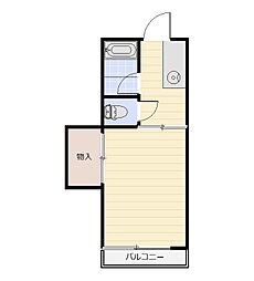佐々木アパート 1Kの間取図画像