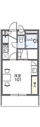 レオパレス川添 1Kの間取図画像