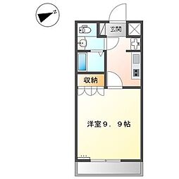 エスポアール 1Kの間取図画像