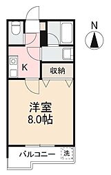 メゾンドハイツ・T 1Kの間取図画像