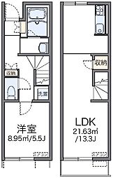 レオネクストヴィヴィエンダ林 1LDKの間取図画像