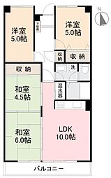 アイランドガーデン多田 4LDKの間取図画像