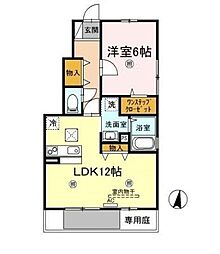 グラン3104A 1LDKの間取図画像