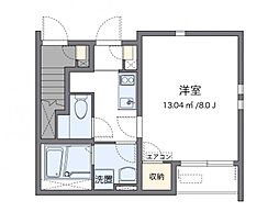 オリージャ多賀町 1Kの間取図画像
