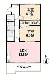 みやじマンション 2LDKの間取図画像