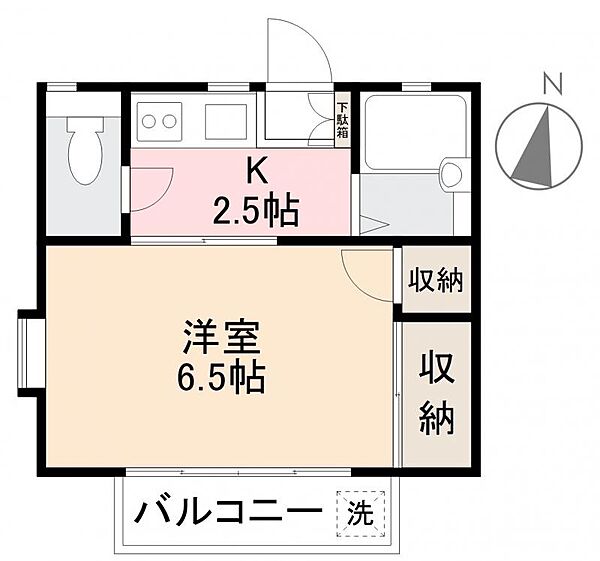 コーポテンリバー 103｜香川県高松市西町(賃貸アパート1K・1階・21.56㎡)の写真 その2
