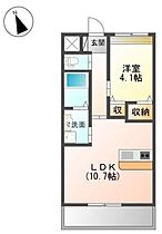 エスポワール 203 ｜ 香川県高松市勅使町592-1（賃貸マンション1LDK・2階・38.25㎡） その2