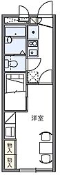 レオパレスMajesty22 1Kの間取図画像