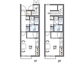 レオパレスネーブルII 203 ｜ 香川県高松市多肥上町394-1（賃貸アパート1K・2階・22.35㎡） その2