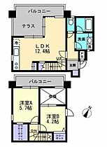 キュービックパレス 403 ｜ 香川県高松市春日町1525-1（賃貸マンション2LDK・4階・60.39㎡） その2