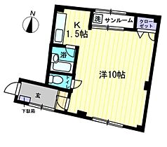 宮脇第15マンション 402 ｜ 香川県高松市郷東町641-1（賃貸マンション1K・4階・20.00㎡） その2